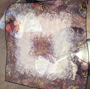 Sheer splatter colored scarf